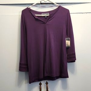 Purple Karen Scott top